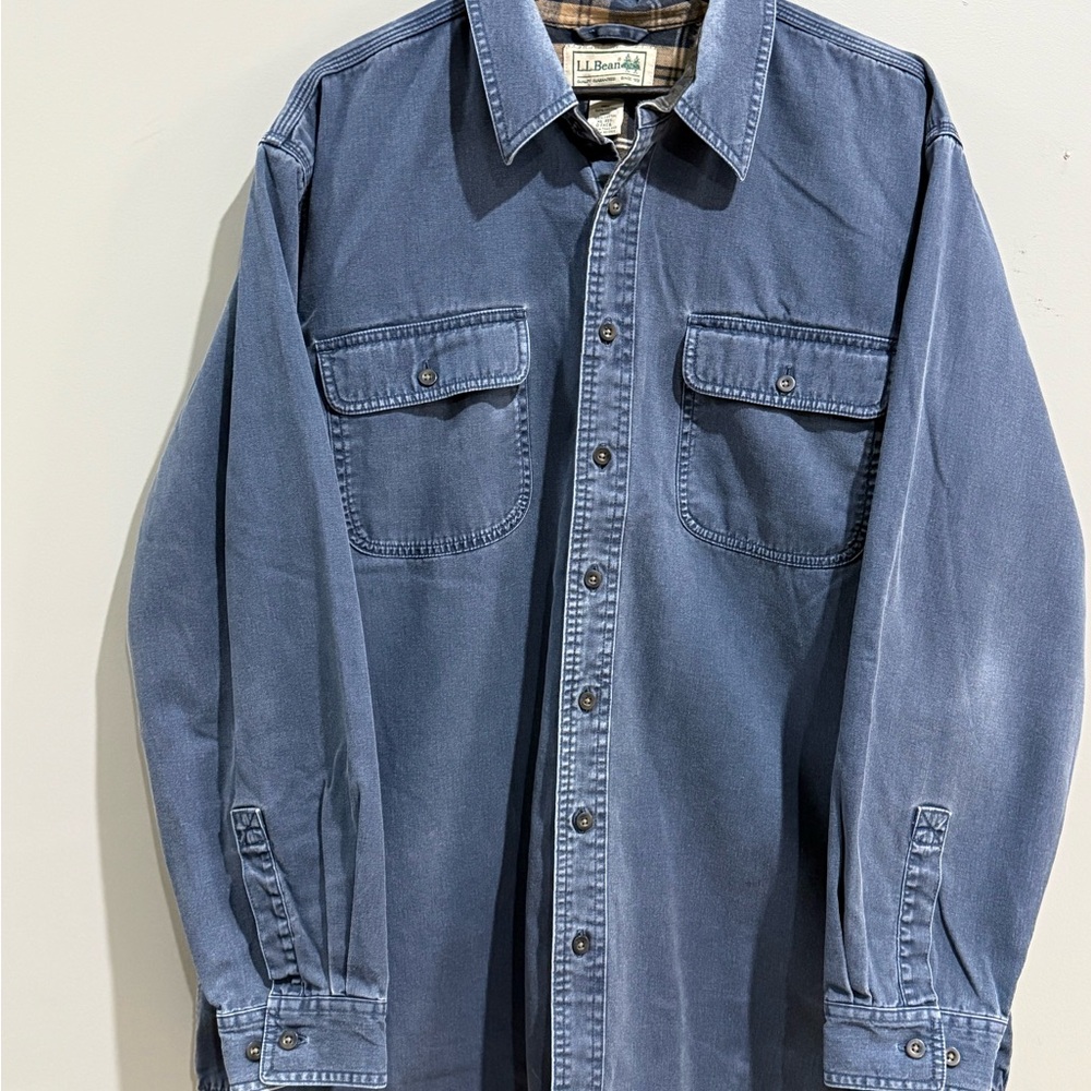 L.L. Bean Men's Slate Blue Shirt Jacket
